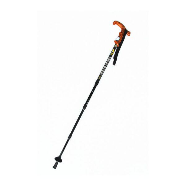 Light Aluminum Collapsible Hiking Pole – 4-Section Foldable