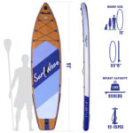 11 ft Stand-UP inflatable paddle boards- ALL Round SUP-Local Warehouse - Image 2
