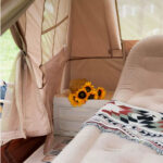 Pop Up A-Frame Tent With Sun Protection Canopy