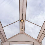 Pop Up A-Frame Tent With Sun Protection Canopy