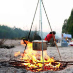 Campfire Tripod With Adjustable Grill Grate