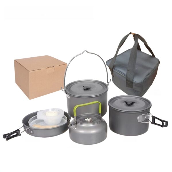 camping cooking set for 6