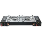 Portable 2 burner propane stove outdoor
