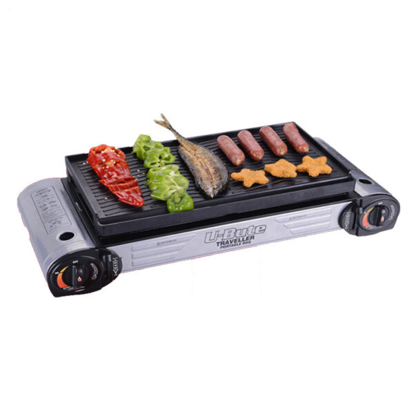 Portable 2 burner propane stove outdoor