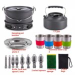 camping cooking set with stove